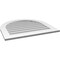 Ekena Millwork Round Top Surface Mount PVC Gable Vent: Non-Functional, w/ 3-1/2"W x 1"P Standard Frame, 32"W x 30"H GVPRT32X3001SN - alternate 3